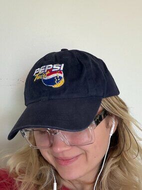 2000s Pepsi Twist Hat Cap Promotion Richardson Blue Embroidered Logo Adjustable